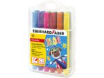 Viltstiften Eberhard Faber Jumbo 2mm 12 kleuren in          kunststof etui