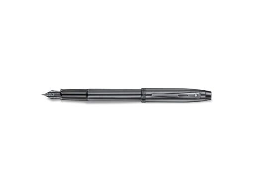 Vulpen Sheaffer 100 E9375 F Ionic Shiny dark grey gunmetal