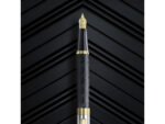 Vulpen Sheaffer 300 E9347 F Engraved matt black shiny       chrome cap