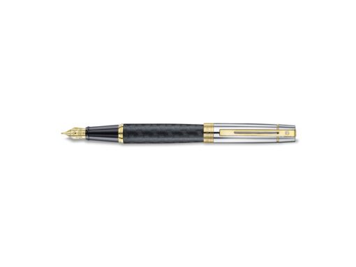 Vulpen Sheaffer 300 E9347 M Engraved matt black shiny       chrome cap