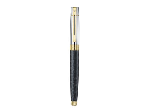 Vulpen Sheaffer 300 E9347 M Engraved matt black shiny       chrome cap