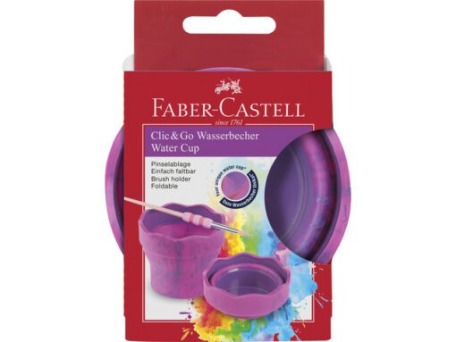Watercup Faber-Castell Clic&Go pink marble
