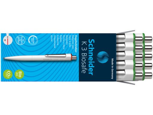 balpen Schneider K3 Biosafe M wit/groen