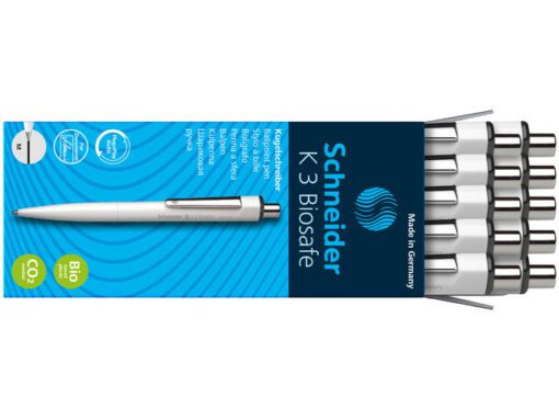 balpen Schneider K3 Biosafe M wit/zwart