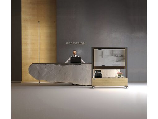 @Monitorstandaard Rocada Magnum mobiel 197x170x55 cm
