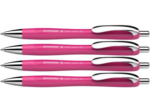 Balpen Schneider Rave XB  Power Pink doos a 3 + 1 gratis