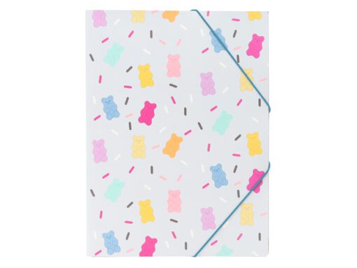 Elastomap B'LOG SWEET CANDY A4 a4 folio met elast. en 3     flap. krimp 2 st