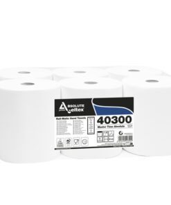 Handdoekrol Celtex Absolute 2-laags wit 285 meter krimp a 6 rol