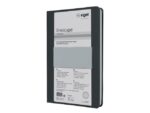 Notitieboek Linescape Neo A5 d.grijs/l.grijs lijn 176pag 80 gr. HC