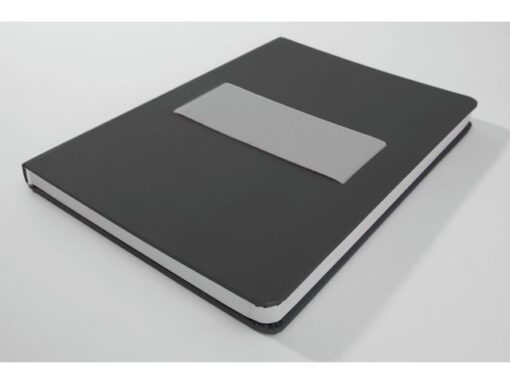 Notitieboek Linescape Neo A5 d.grijs/l.grijs lijn 176pag 80 gr. HC