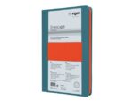 Notitieboek Linescape Neo A5 l.blauw/papaya lijn 176pag 80  gr. HC