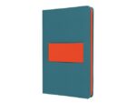 Notitieboek Linescape Neo A5 l.blauw/papaya lijn 176pag 80  gr. HC