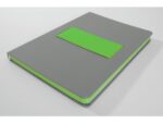 Notitieboek Linescape Neo A5 l.grijs/lime lijn 176pag 80gr  HC