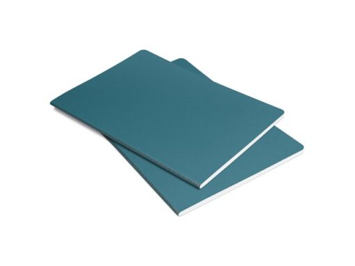 Notitieschrift Linescape Neo A5 2st. blauw/papaya lijn 68   pag 80gr.