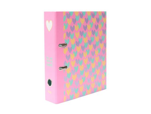 Ordner B'LOG HEARTS A4 2R 8cm krimp 2 stuks 2 motieven