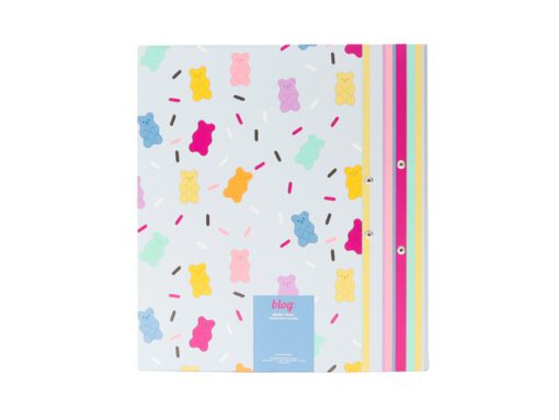 Ordner B'LOG SWEET CANDY A4 2r 8cm krimp a 2st 2 motieven