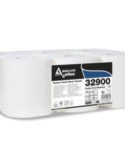 Poetspapier Celtex Absolute Centerfeed Midi 2-laags wit     krimp a 6 rol