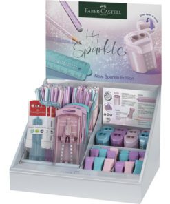 Potlood Faber-Castell Grip Sparkle display 167-dleig        (graf.potl, jumbo grafietpotl, gum, slijper, liniaal,