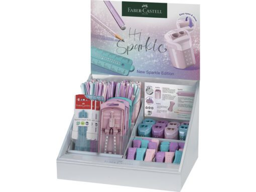 Potlood Faber-Castell Grip Sparkle display 167-dleig        (graf.potl, jumbo grafietpotl, gum, slijper, liniaal,