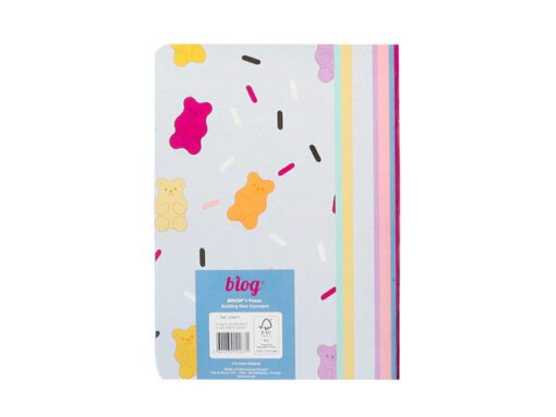 Schrift B'LOG SWEET CANDY A4 lijn 48 vel 90 grams krimp 2st 2 motieven