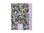Spiraalblok B'LOG FLOWERS A4 ruit 5mm HC 80v 90gr krimp 2st 2 motieven