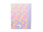 Spiraalblok B'LOG HEARTS A4 ruit 5mm HC 80v 90gr krimp 2st