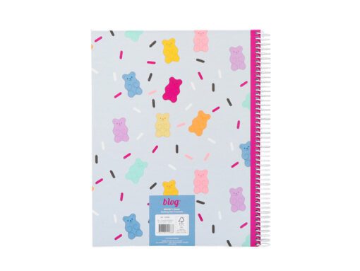 Spiraalblok B'LOG SWEET CANDY A4 Lijn 80v. 90gr kr 2st 2    motieven