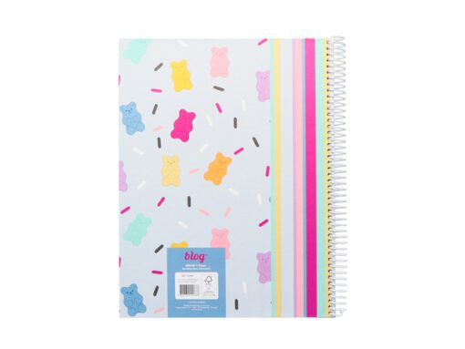 Spiraalblok B'LOG SWEET CANDY A4 Lijn 80v. 90gr kr 2st 2    motieven