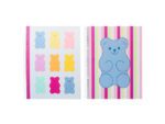 Spiraalblok B'LOG SWEET CANDY A5 ruit 5mm HC 80v krimp 2st  2 motieven