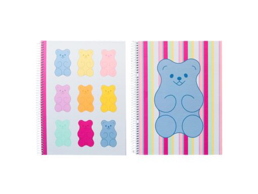 Spiraalblok B'LOG SWEET CANDY A5 ruit 5mm HC 80v krimp 2st  2 motieven