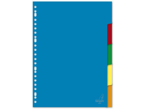 Tabblad Kangaro A4 blanco PP 120micron krimp a 10 sets
