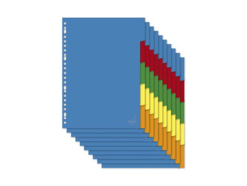 Tabblad Kangaro A4 blanco PP 120micron krimp a 10 sets