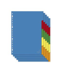 Tabblad Kangaro A4 blanco PP 120micron krimp a 5 sets