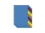 Tabblad Kangaro A4 blanco PP 120micron krimp a 5 sets