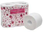 Toiletpapier Celtex Tissue Flowers 3-laags wit 300 vel      krimp 6x4 rol
