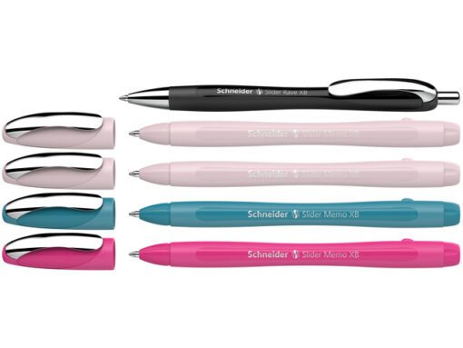 Balpen Schneider Memo XB Colour assorti doos a 4 + 1