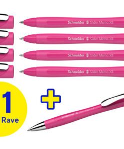 Balpen Schneider Memo XB  Power Pink doos a 4 + 1 gratis
