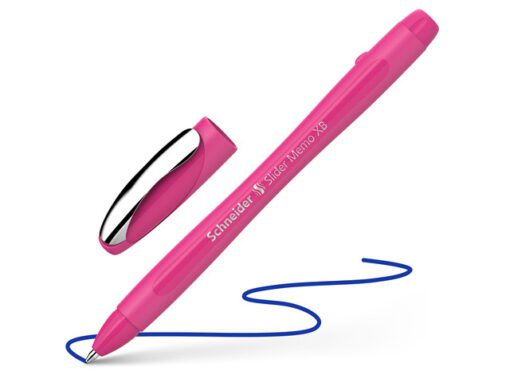Balpen Schneider Memo XB  Power Pink doos a 4 + 1 gratis