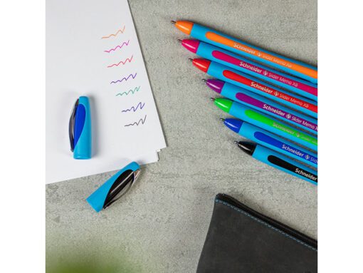 Balpen Schneider Memo XB etui assorti a 6 stuks 5 + 1 gratis