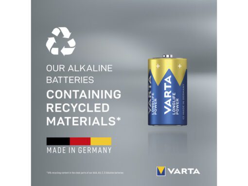 Batterij Varta Longlife Power D blister a 2 stuks