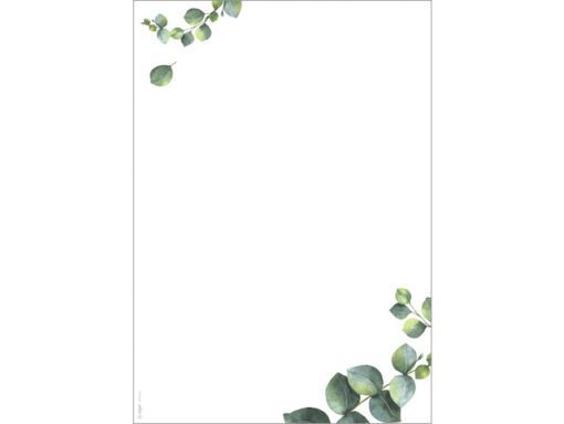 Designpapier Sigel A4 90grs Eucalyptus 1, pak 100 vel