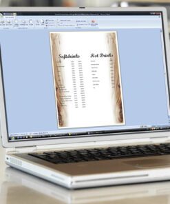 tweezijdig bedrukt. Formaat A4. Fijnpapier 90 grams FSC Mix. Inhoud 100 vel. Papier geschikt voor inkjet-
