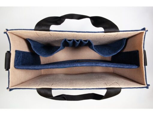 Desk Sharing Bag Bicolor M blauw/beige M 360x280x150mm