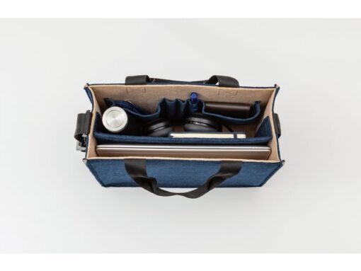 Desk Sharing Bag Bicolor M blauw/beige M 360x280x150mm