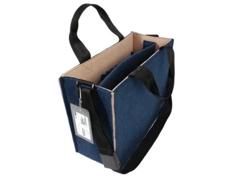 Desk Sharing Bag Bicolor M blauw/beige M 360x280x150mm