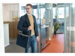 Desk Sharing Bag Bicolor M blauw/beige M 360x280x150mm