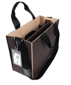Desk Sharing Bag Bicolor M bruin/beige M 360x280x150mm