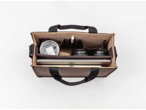 Desk Sharing Bag Bicolor M bruin/beige M 360x280x150mm