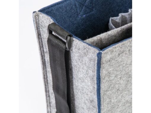 Desk Sharing Bag Bicolor M grijs/blauw M 360x280x150mm
