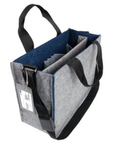 Desk Sharing Bag Bicolor M grijs/blauw M 360x280x150mm